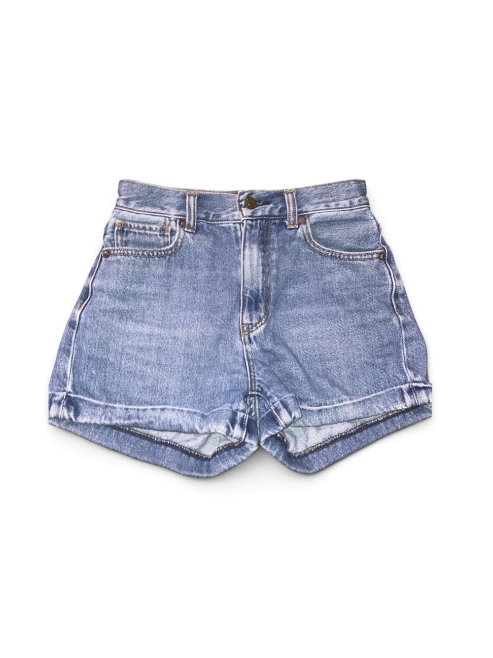 American Eagle Outfitters Blue Denim High-Rise Shorts